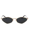 Miu Miu Pale Gold Metal Sunglasses