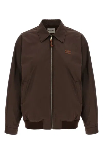 MIU MIU MIU MIU PANAMA COTTON BLOUSON