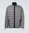 Miu Miu Paneled Down Jacket In Gray