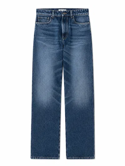 Miu Miu Pantalone Denim In Purple