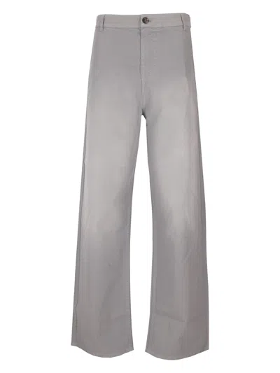 Miu Miu Pantaloni Twill Old In Gray