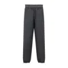 Miu Miu Checkered Drawstring Wool Pants With Elastic Waistband In Gray