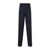 Miu Miu Tailored Pants In Mohair And Wool In Blue