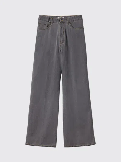 Miu Miu Pants Woman In Gray