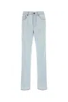 Miu Miu Straight-leg Pants In Celeste
