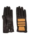 Miu Miu Patchwork Design Gloves In Braun