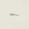 Miu Miu Patent Leather Barrette In Gold