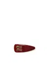 Miu Miu Patent Leather Clasp In Red