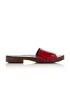 Miu Miu Patent Leather Clogs