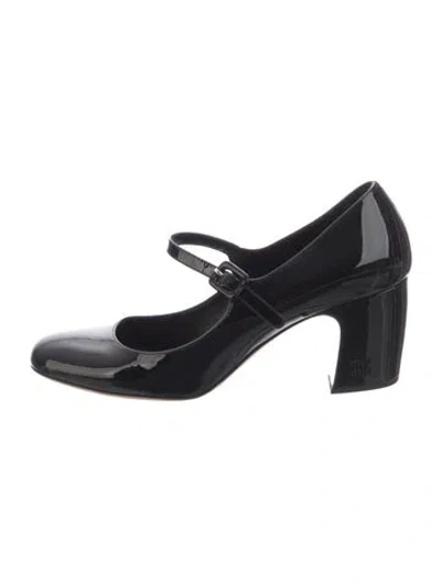 Pre-owned Miu Miu Patent Leather Crystal Embellishments Pumps In Black