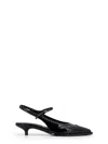 Miu Miu Women Leather Brogue Slingback T-strap Pumps