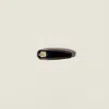 Miu Miu Patent Leather Hair Clip In Black