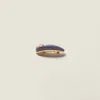 Miu Miu Patent Leather Hair Clip In Gold