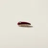Miu Miu Patent Leather Hair Clip In Brown