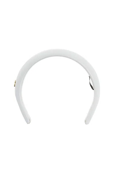 Miu Miu Patent Leather Hairband In White