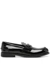 MIU MIU PATENT-LEATHER PENNY LOAFERS