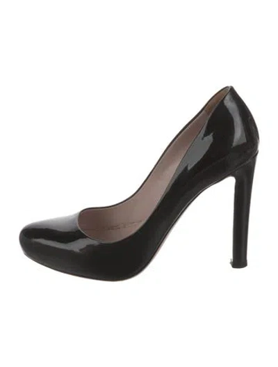 Pre-owned Miu Miu Patent Leather Pumps In Black