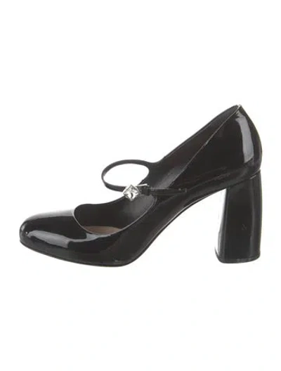 Pre-owned Miu Miu Patent Leather Pumps In Black