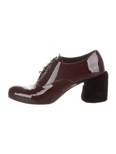 Pre-owned Miu Miu Patent Leather Pumps In Black