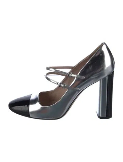 Pre-owned Miu Miu Patent Leather Pumps In Blue