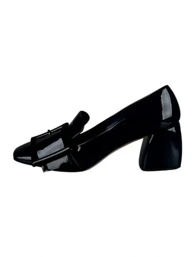 Pre-owned Miu Miu Patent Leather Pumps In Blue