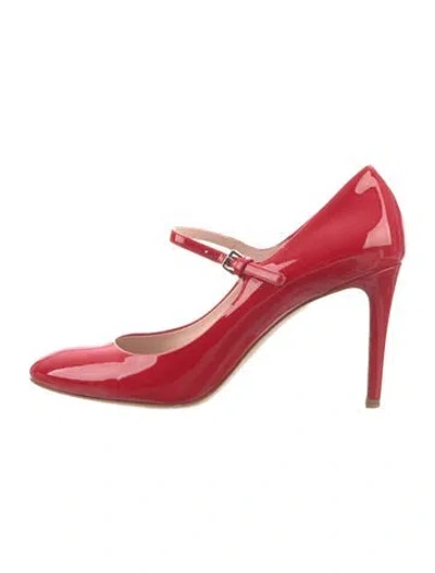 Pre-owned Miu Miu Patent Leather Pumps In Red