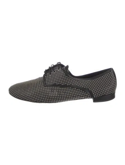 Pre-owned Miu Miu Patent Leather Studded Accents Sneakers In Black