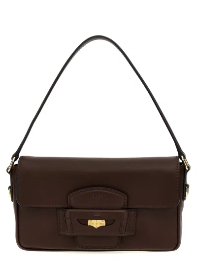 Miu Miu Penny Crossbody Bags Brown