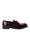 Miu Miu Leather Heeled Penny Loafers In Black