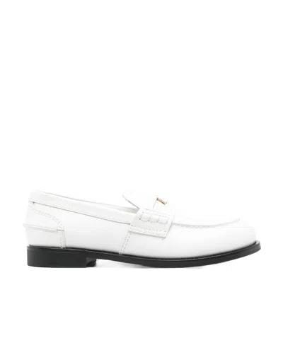 MIU MIU PENNY LEATHER LOAFERS