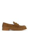 Miu Miu Penny Loafer In Cannella