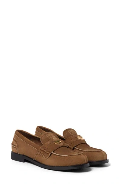 Miu Miu Penny Loafer In Cannella