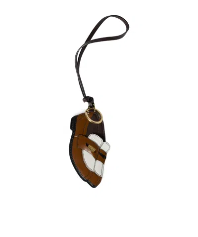 MIU MIU MIU MIU PENNY LOAFER MIRROR TAG TRICK KEYCHAIN