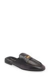 Miu Miu Calf Leather Penny Detail Loafers In Nero