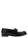 Miu Miu Black Leather Loafers In F0967