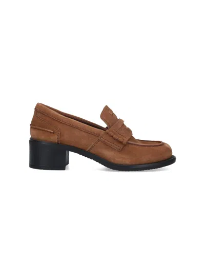 Miu Miu 'penny Loafers' Loafers In Brown