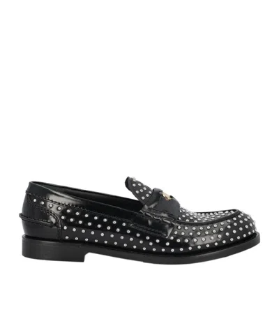 MIU MIU PENNY ROUND-HEADED LOAFERS