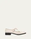 Miu Miu Women Patent Leather Mary Jane Shoes In Avorio Nero