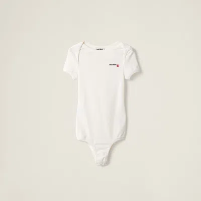 MIU MIU PETIT BATEAU X MIU MIU STRETCH JERSEY BODYSUIT