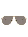 Miu Miu 0mu A56s Miu Ombre Zvn80q Oro Pallido Sunglasses In Gold