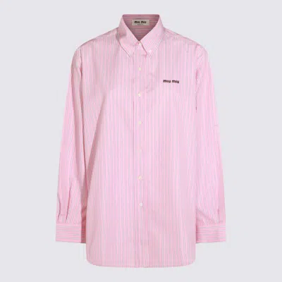MIU MIU PINK COTTON SHIRT