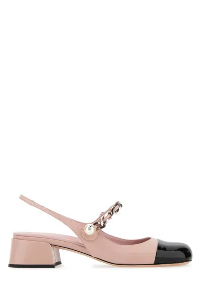 Miu Miu Pink Leather Pumps