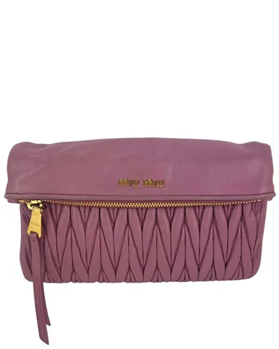 Miu Miu Pink Leather Shoulder Bag (authentic Pre-loved)