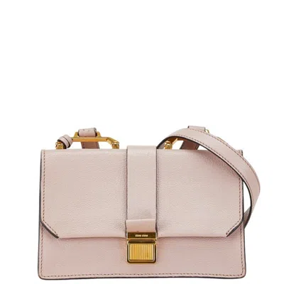 Pre-owned Miu Miu Pink Leather Shoulder Bag ()