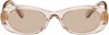 Miu Miu Pink Miu Glimpse Sunglasses