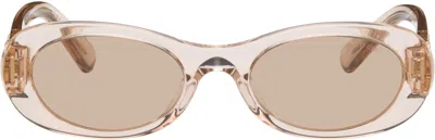 Miu Miu Pink Miu Glimpse Sunglasses