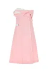 Miu Miu Pink Poplin Dress In Pink
