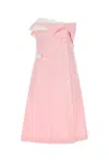 Miu Miu Pink Poplin Dress In Pink