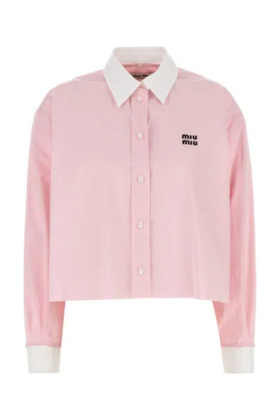 Miu Miu Pink Poplin Shirt