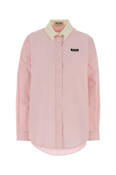 Miu Miu Pink Poplin Shirt